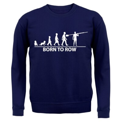 Born To Reihen - Erwachsenen Hoodie / Pullover - Ruderer Rudern Kanu Paddel Love