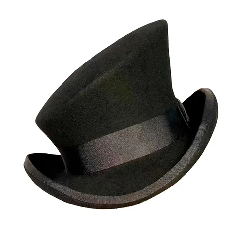 Kaschmir Mütze asymmetrisch Zylinder Unisex Steam Punk Wolle Party Kostüm Magic Cap - Bild 11 von 35