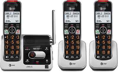 AT&T BL102-3 Cordless Phone Answering System Call Block 3 Handsets Intercom