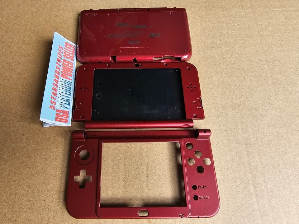 FULL HOUSING Top & Battery Cover Shell Case FOR NINTENDO NEW3DSXL RED ...