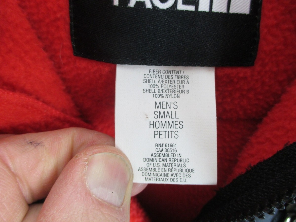 The North Face vtg 90's Denali Red Black size S Men season 17 EUC