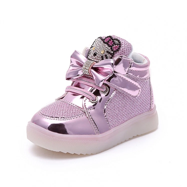 SCARPE BAMBINA LUCI HELLO KITTY LED BABY KINDER SCHUHE LEUCHTEND
