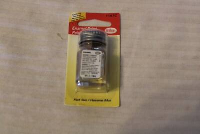 Testors Enamel Paint, Flat Tan #1167 BNOS 1/4 oz. Bottle BNOS