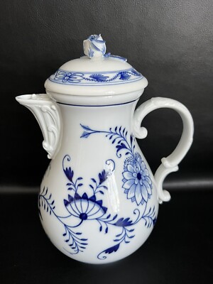 Kaffeekanne Zwiebelmuster Meissen 1.Wahl Pfeiffer ~ Zeit um 1900