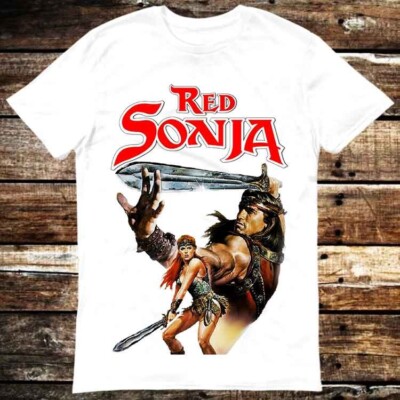 T-Shirt rot Sonja Schwarzenegger 80er Jahre Film Film Conan 6352