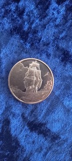 Andreas Stefan Platzdasch Ascension Island 1 Dollar 1Oz Kupfer 2025 Segelschiff