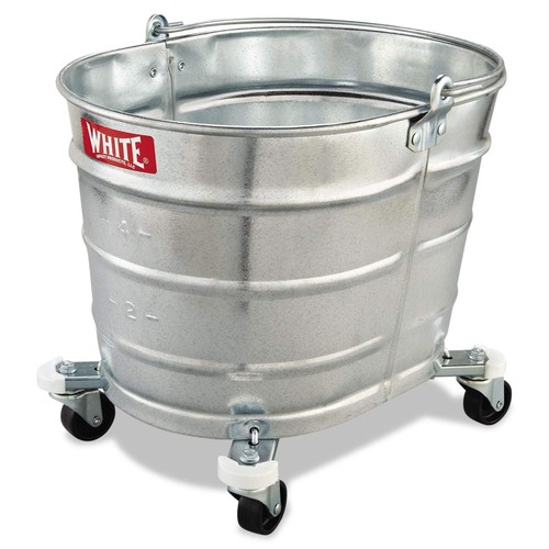 SILVER METAL - IMPACT PRODUCTS IMPACT METAL MOP BUCKET 26 QT STEEL 260