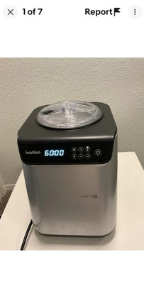 #ad #ad Ivation Ice Cream Maker Automatic IVAICECREAM361 Countertop Used Once $99.00