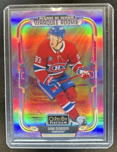 2025-26 O-Pee-Chee Platinum Ivan Demidov Sunset RC Marquee Rookie #232 Canadiens