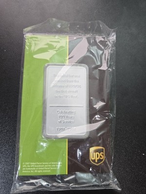 UPS celebrating 100 years of service 1907-2007 metal Made From Plane N907UP 