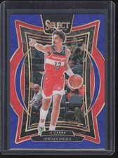 2024-25 PANINI SELECT BLUE WAVE PRIZM JORDAN POOLE 70/75 WASHINGTON WIZARDS #17