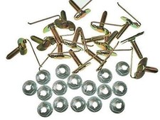 16pcs Yellow Zinc Vinyl Top Moulding Clips Fits 70-74 Challenger Cuda