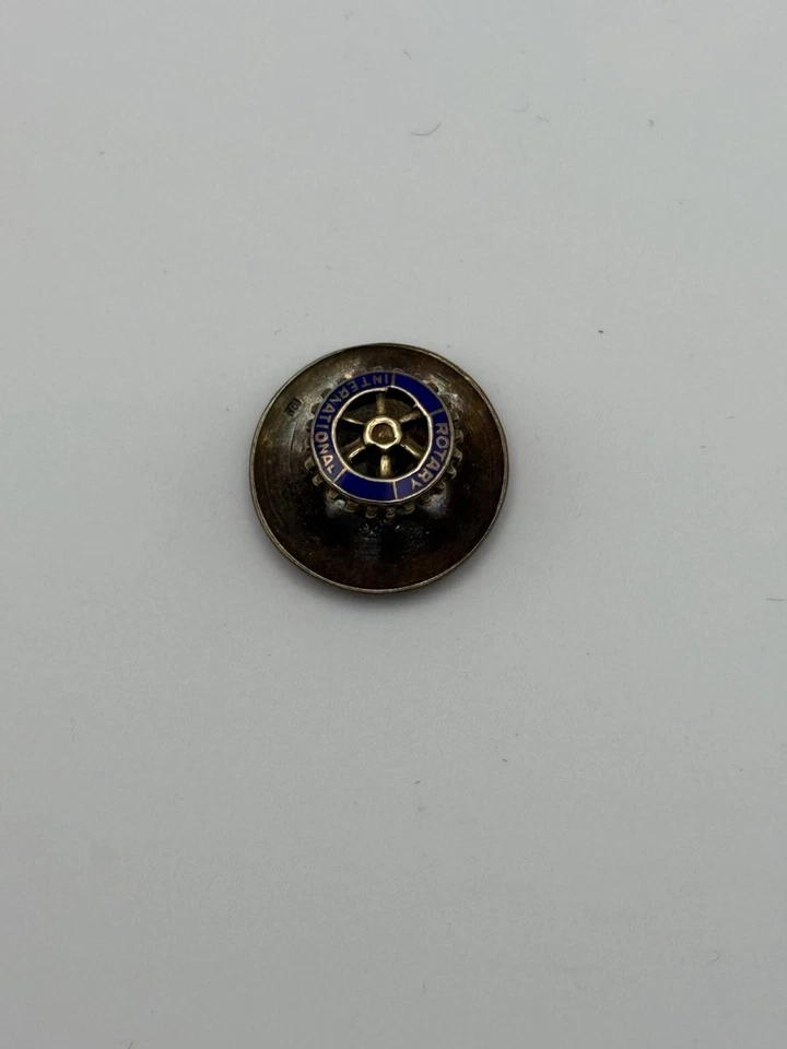 Rotary International Anstecknadel 935 Silber Emaille - H.J. Wilm Hofjuwelier - Bild 4 von 4