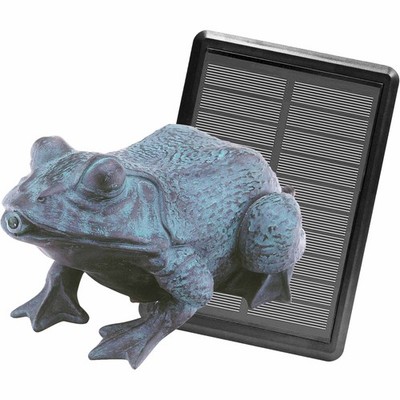 Heissner SOLAR Teichfigur ''Frosch'' mit Wasserspielpumpe