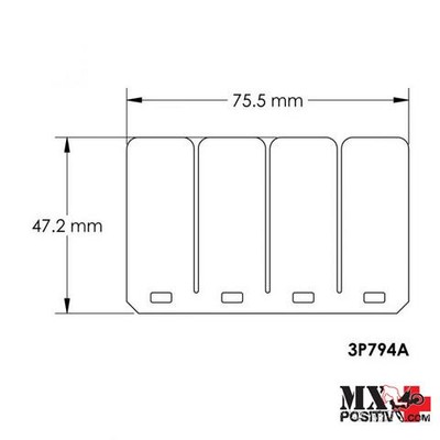 ERSATZLAMELLEN VFORCE 3 SUZUKI LT 500 1987 MOTORRAD TASSINARI MT3P794A