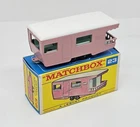 Matchbox Lesney – 23d   Trailer Caravan   1965   (#456)   PINK with 'F' box
