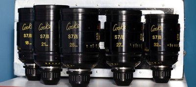 Cooke S7i Lens Set, PL Mount, focal lengths 18mm, 25mm, 40mm, 60mm macro, 135mm
