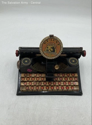 Vintage Marx De-Luxe Dial Tin Litho Collectible Toy Typewriter