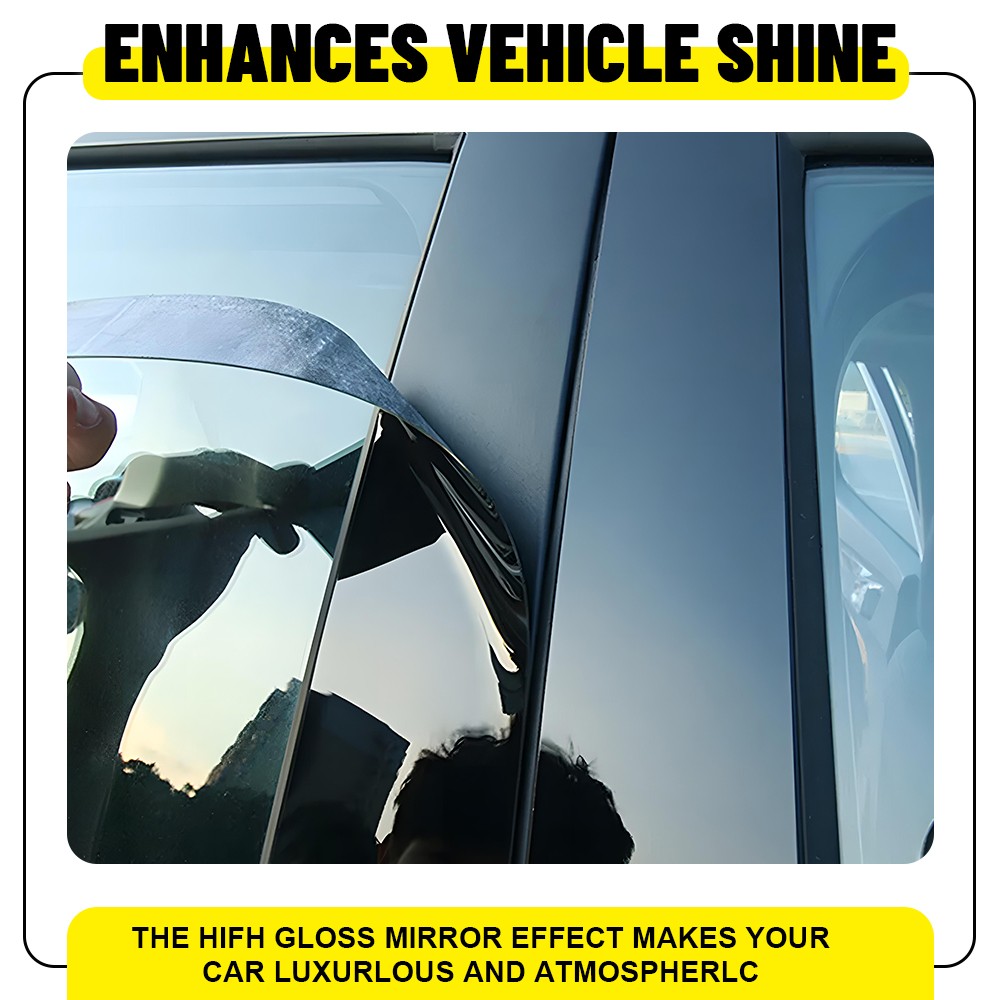 For 2018-2024 Chevy Equinox Gloss Black Door Side Window Pillar Posts Cover Trim