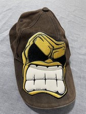 Vintage Traxtorm Records Cap Hat Embroidered Brown 2002 Hardcore Techno Y2K