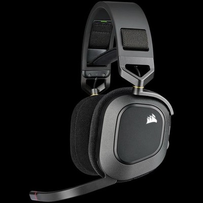 Corsair HS80 RGB Wireless carbon Gaming Headset Dolby Atmos PC Mac PS5 PS4 iCUE