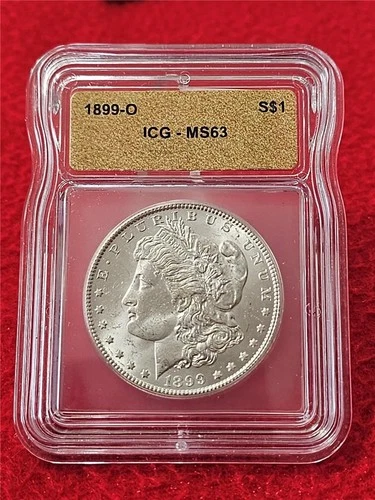 1899-O MORGAN SILVER DOLLAR  ICG  MS 63                                   #T1758