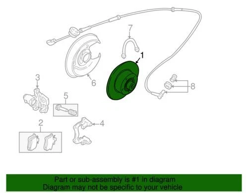 Rotor de freno trasero base original Audi 1992-2002 S4 A4 Quattro Avant 8D0-615-601-A Foto 2 de 2