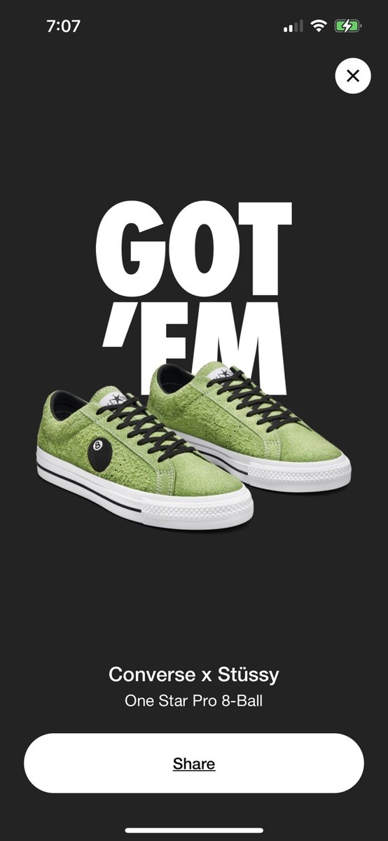 Converse x Stüssy One Star Pro 8-Ball | eBay