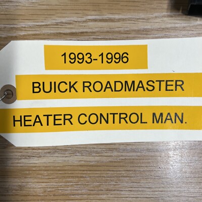 1993-1996 Buick Roadmaster AC Heater Temperature Climate Control
