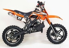 50cc Mini Dirt Bike Orion, Mini Crosser, Rev & Go, 2 stroke. Ages 5 - 10 years.