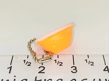 Tupperware keychain Mini Wonderlier Bowl In neon orange New Tinietreasures