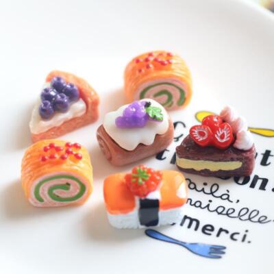 20PC 1/6 Scale Dollhouse Miniatures Mini Food Fruit Cakes Decorate Accessories