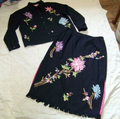 Take Two Clothing Co. Skirt Suit - Jacket Size M - Skirt Size XL 