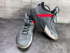 Nike Air Zoom Sneakers Boys Kids 6Y Crossover Basketball Shoes Gray DC5216-002