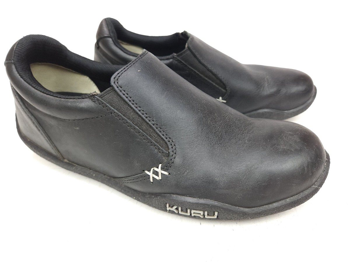 Kuru Kivi Comfort Shoes‎ Men\'s 8 Black Leather 10250180 Slip On Walking Loafer KIVI WIDE | Parallel main image 2