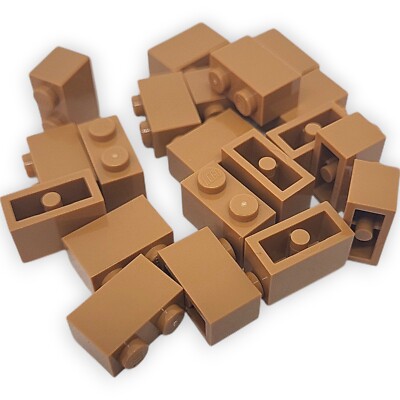 Lego 20x Baustein 1x2 Nougat Braunton 3004 Brick Basic Teil Ersatz Ersatzteil