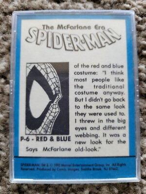 1992 Marvel Spider-Man Todd McFarlane Era Prism Trading Card P-6