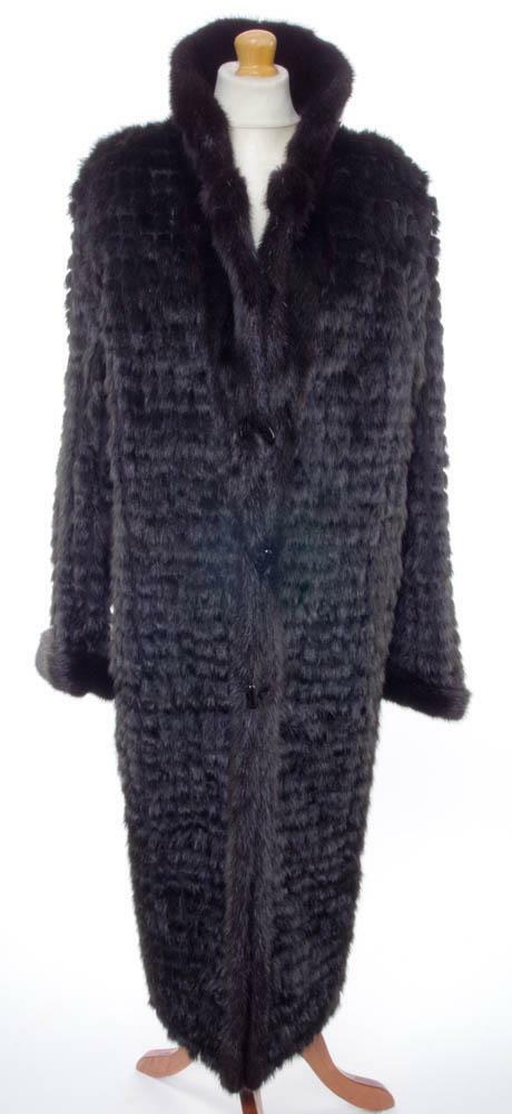 ALTRA Cappotto di pelliccia di visone tagliato lussuoso SAGA VISONE UK 14 16 US 12 14 EU 40 46 INCONTAMINATO