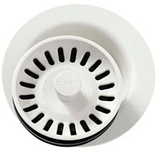 Elkay LKQD35PA Polymer Disposer Flange w/Removable Basket Strainer, Parchment