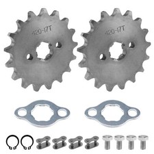 420-17T 17mm Front Sprocket Replacement for Chinese 50cc 90cc Pit Bikes and A...