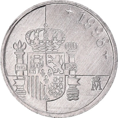 [#387634] Monnaie, Espagne, Juan Carlos I, Peseta, 1998, Madrid, SPL+, Aluminium - Photo 1/2