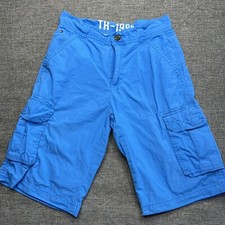 Tommy Hilfiger Shorts Boys 16 Blue Cargo Pockets 1985