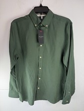 Ted Baker 180 Burtonn Cotton Lyocell Long sleeve Button Up Shirt Sz: 3 Medium 