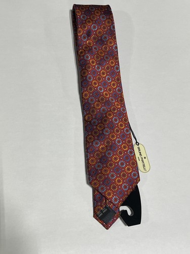 Bruno Piattelli Hand Made Silk Tie | Brown Paisley