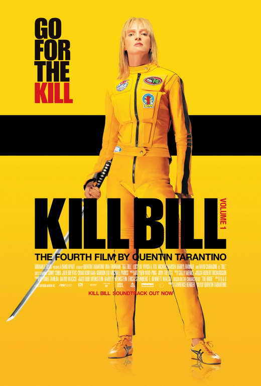 KILL BILL VOL. 1 Movie POSTER 27x40 Danish Uma Thurman Lucy Liu