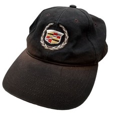 Cadillac Logo Emblem Hat Cap Adjustable Very Worn Distressed General Motors