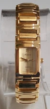 Women's Gold Finish Fashion Dressy Casual Wear Watch