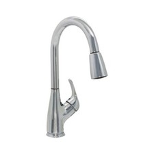 Single-Handle Pull-Down Sprayer Kitchen Faucet in Chrome by EZ-FLO
