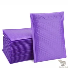 200 #5 Purple Poly Bubble Mailers 10.5" x 16" Shipping Mailing Padded Envelopes