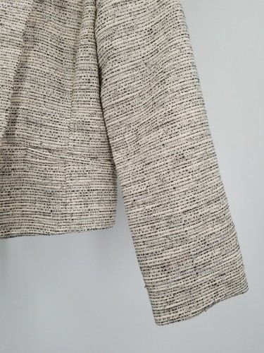 Jennifer Lopez Womens Striped Polyester Long Sleeve Open Front Blazer M Lined - Picture 3 of 8